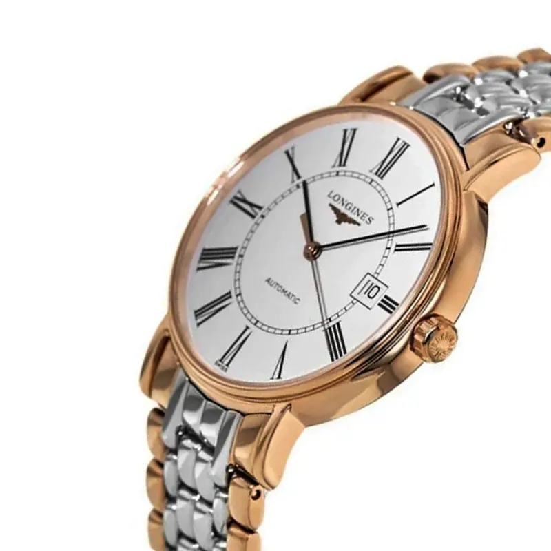 Longines Classic Two-tone Rose-gold PVD Men's Watch- L4.790.1.11.7
